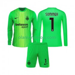 Camisola Inter de Milão Yann Sommer 1 Guarda-redes Criança Equipamento Terceiro 2025-2026 Manga Comprida